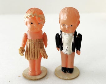 Vintage Antique Kewpie Bride and Groom