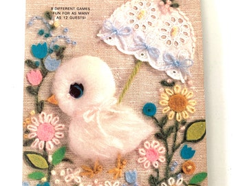 Vintage Hallmark Baby Shower Games Booklet