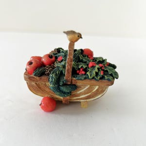 Vintage Hallmark Marjolein Bastin Trinket Box Nature&#39;s Sketchbook