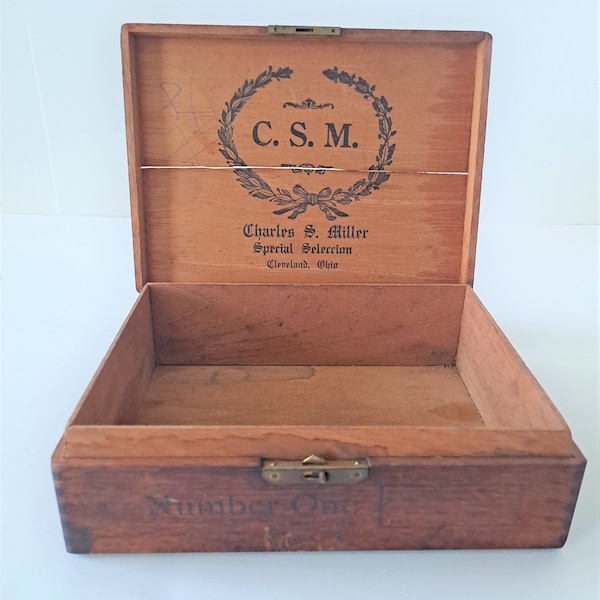 Antique Cigar Boxes Etsy