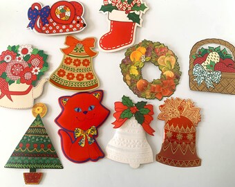 Vintage Hallmark Gift Decorations Set of 10