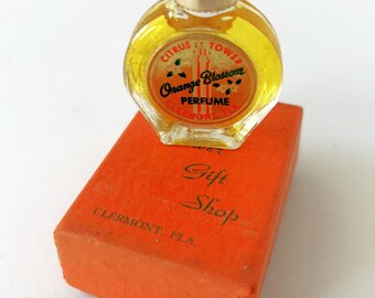 Vintage Miniature Orange Blossom Perfume Citrus Tower Florida