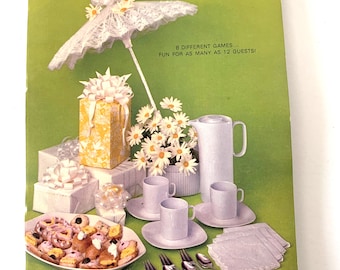 Vintage Hallmark Games For Bridal Showers Booklet