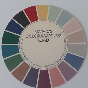 Vintage Mary Kay Color Awareness Profile Cards 1985 1 Card image 2