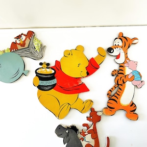 Vintage Walt Disney Winnie the Pooh Wall Hanging 4 Piece