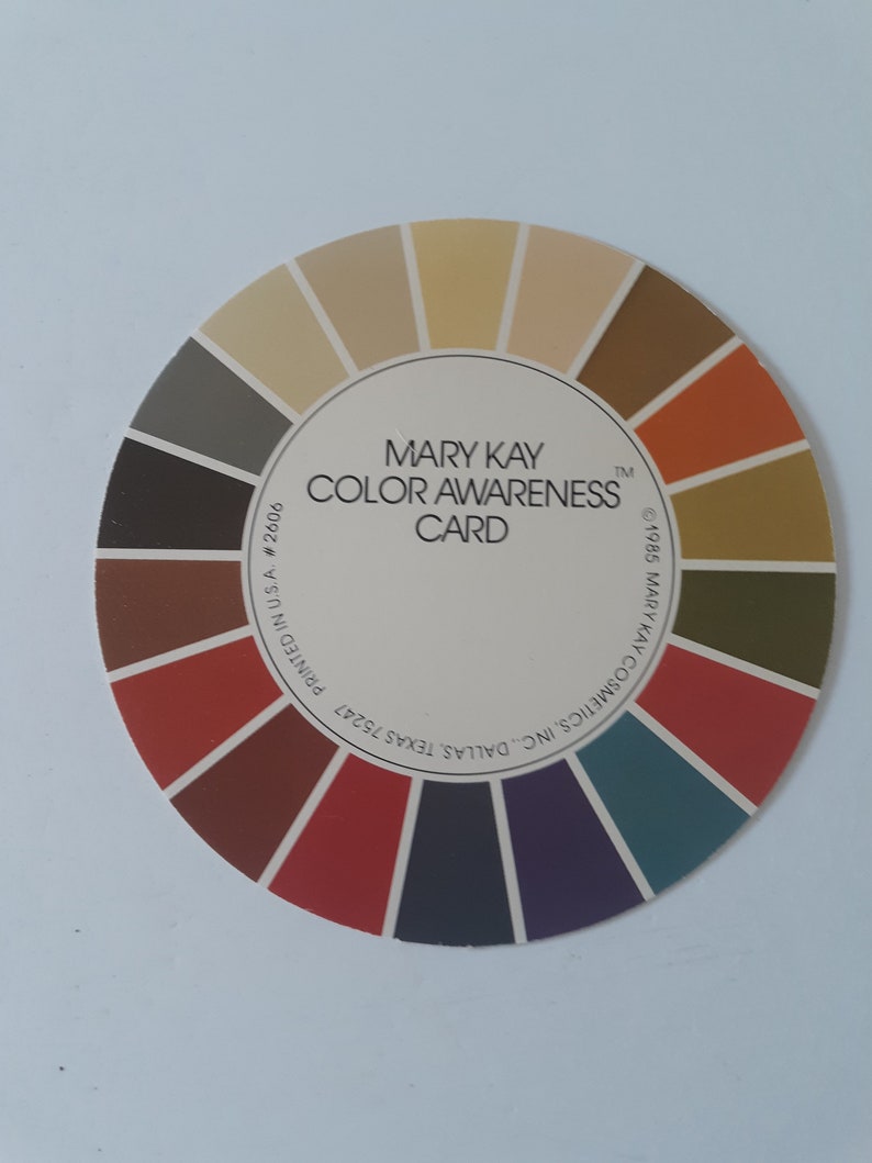 Vintage Mary Kay Color Awareness Profile Cards 1985 1 Card image 5