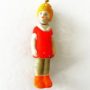 Vintage Antique Little Orphan Annie Bisque German Nodder