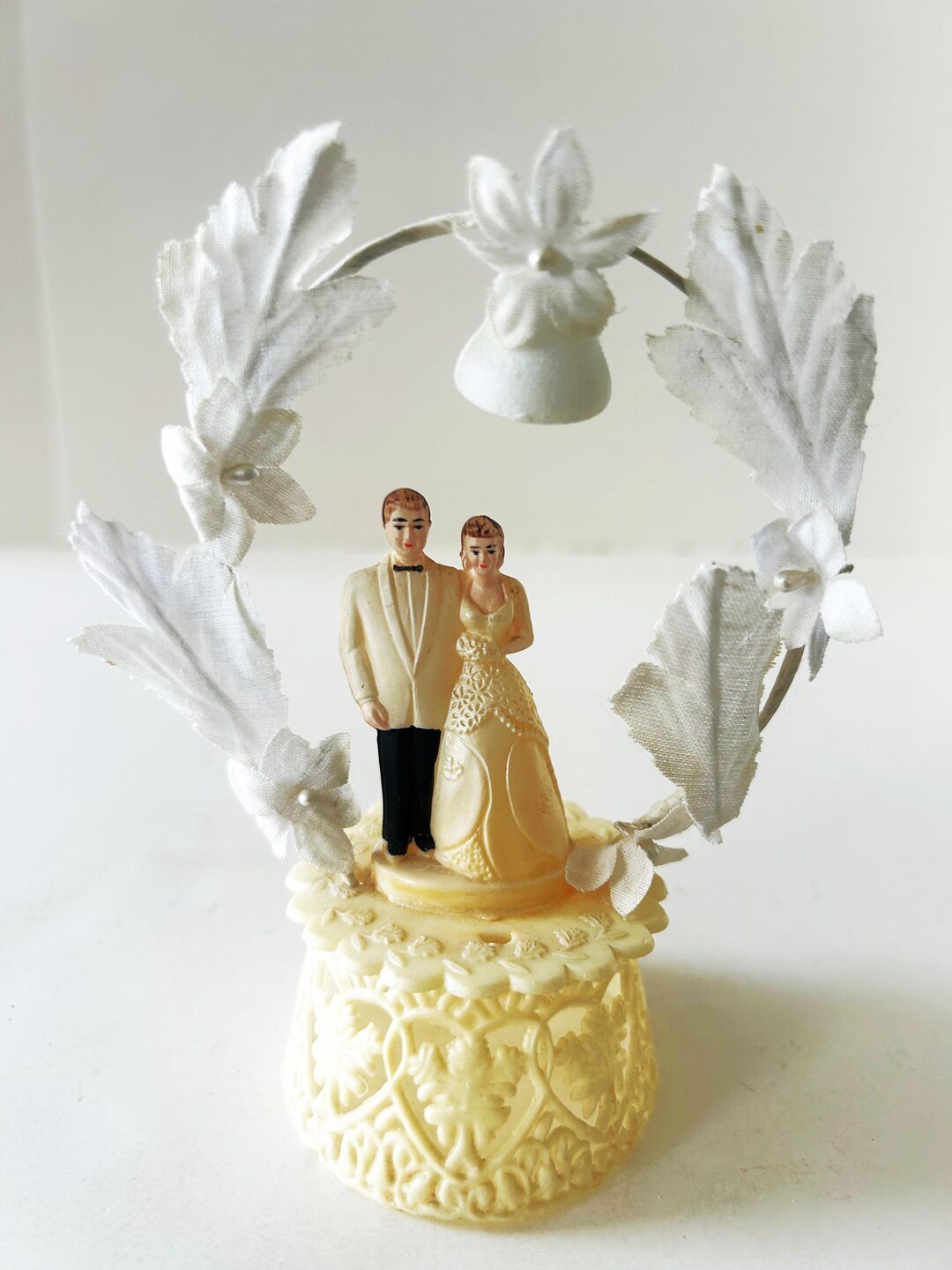 Vintage Wedding Cake Topper Bride and Groom - Etsy