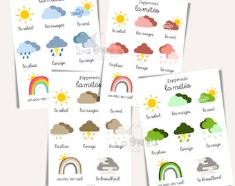 Ensemble De 6 Affiches éducatives Pour Salle De Jeux Et Enfants