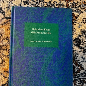 Selections From Gift From the Sea by Anne Morrow Lindbergh - Vintage Hardcover Book
