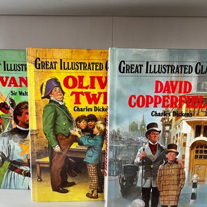 Great Illustrated Classics - Ivanhoe, Oliver Twist and David Copperfield - Vintage Children&#39;s Classics