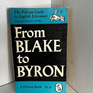 From Blake to Byron - Vintage English Literature Book