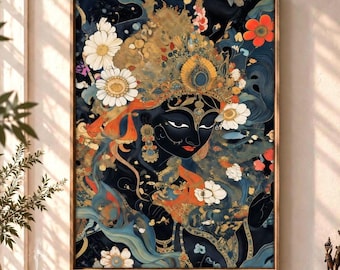 Goddess Kali Wall Art - Hindu Goddess of Transformation Print, Spiritual Indian Mythology Artwork for Meditation, Divine Feminine Decor