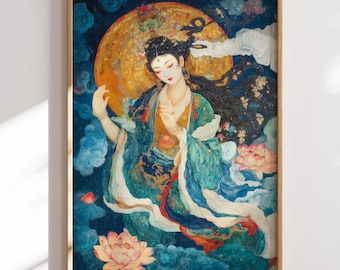 グリーンターラ慈悲の女神 B - 小さいサイズのリスト タンカ タンカ