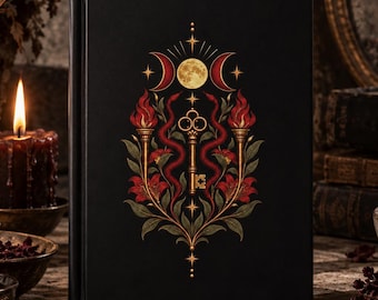 Hecate Hardcover Journal, Greek Goddess of Magic Lined Notebook