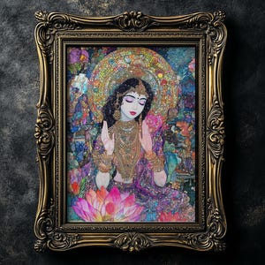Lakshmi Devi Instant Download - Hindu Mythology Goddesses, Indian Goddess of Wealth & Abundance, Divine Feminine Decor, Digital Downloads