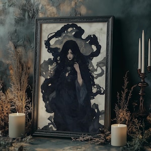 Hecate Goddess Instant Download  | Hekate Greek Goddess of Magic and Witchcraft | Divine Feminine Art | Digital Download | Greek Mythology