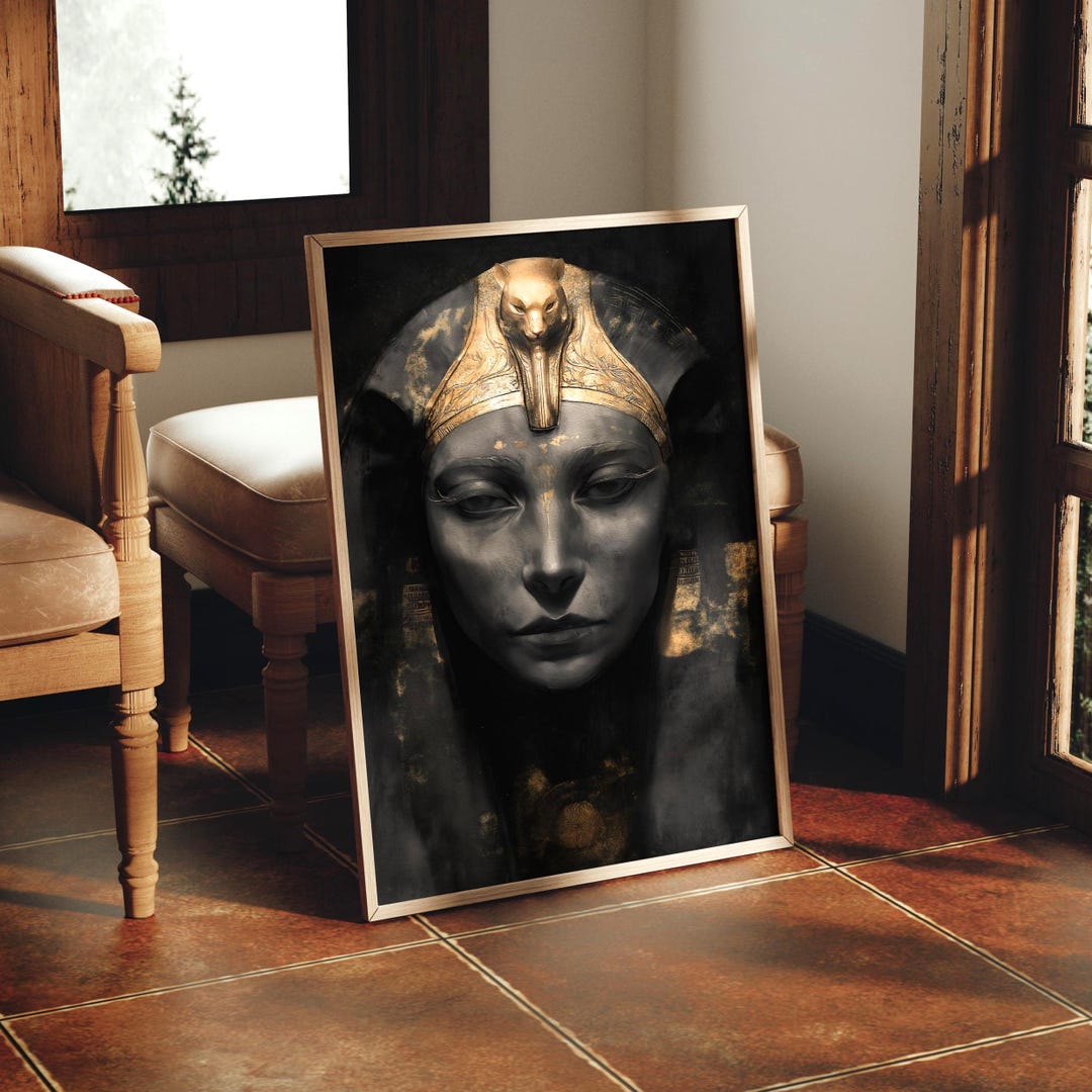 Sekhmet Wall Art, Egyptian Lioness Goddess Print, Sacred Feminine Decor ...