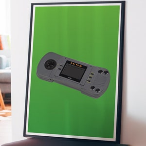 Gamer Art, Retro Video Game Console Controllers Print, Prezenty dla Gamera, Plakat do pokoju gier, Wystrój sypialni nastoletnich chłopców, Ilustracje gier wideo
