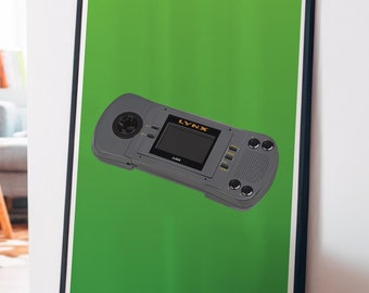 Retro Game Console Controller Art Print: Gamer Room Decor (Digital Download)