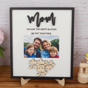 Custom Mother&#39;s Day Puzzle Photo Sign, You are the Piece that holds us together, Personalized Mother&#39;s Day Puzzle Sign, Mothers Day Decor