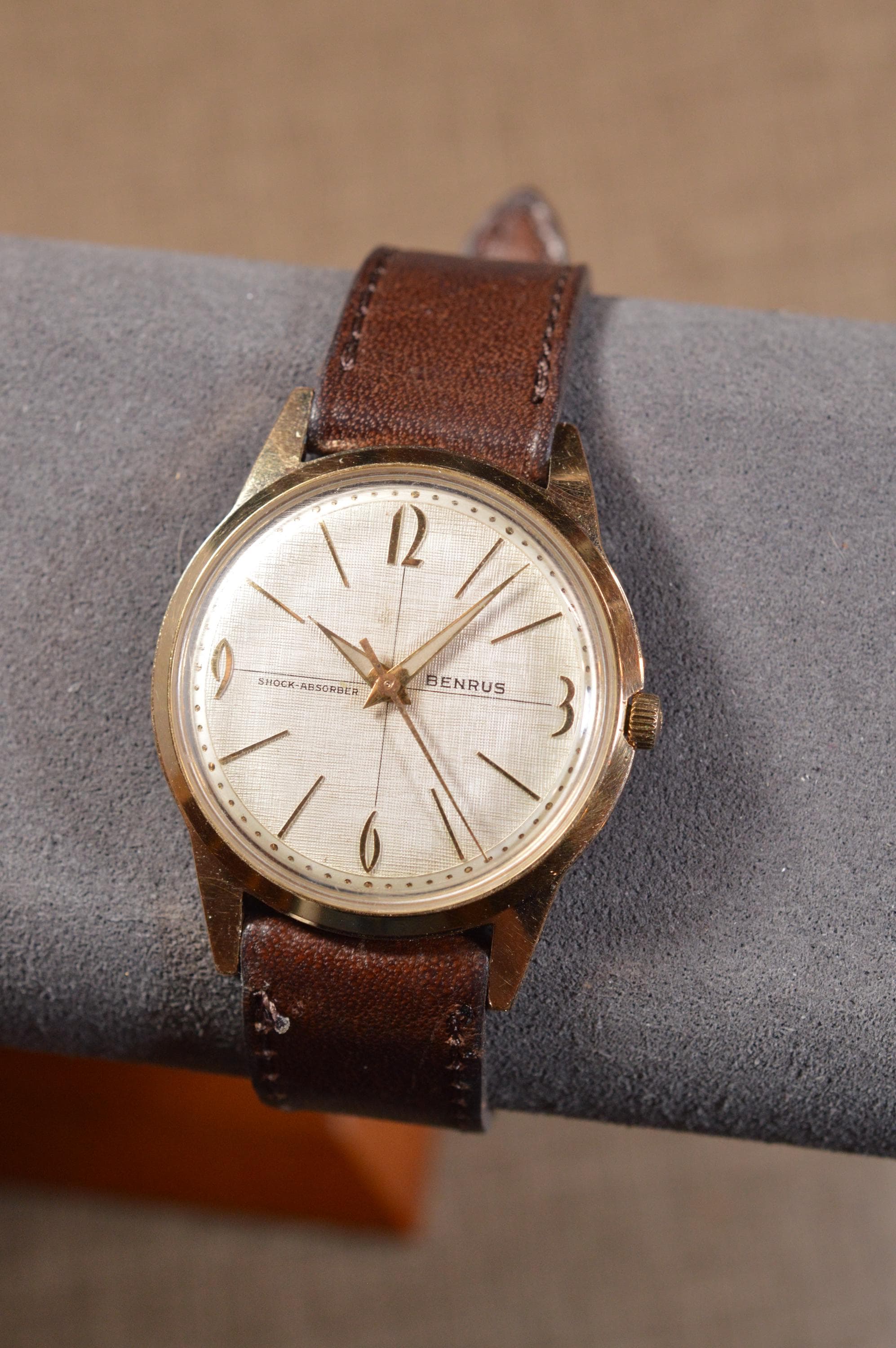 Montre à Revers Benrus Sovereign Plaquée Or - Des Années 50 - États-Unis - Occasion