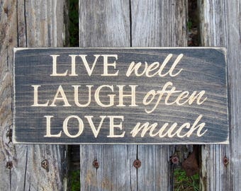 Live Laugh Love Sign Etsy