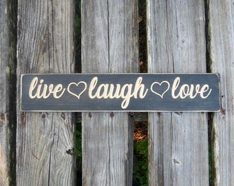 Live Laugh Love Sign Etsy