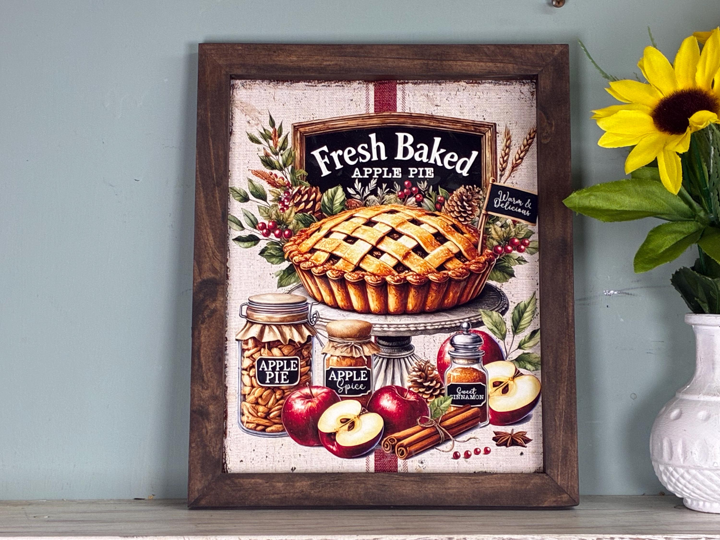 Vintage Apple Pie Sign - Etsy