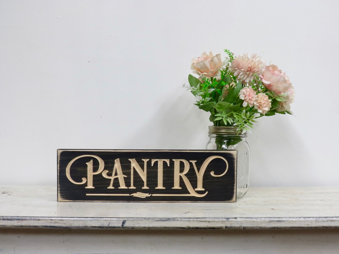 Pantry Sign, Kitchen Sign, Wood Pantry Sign, Pantry Decor, Pantry