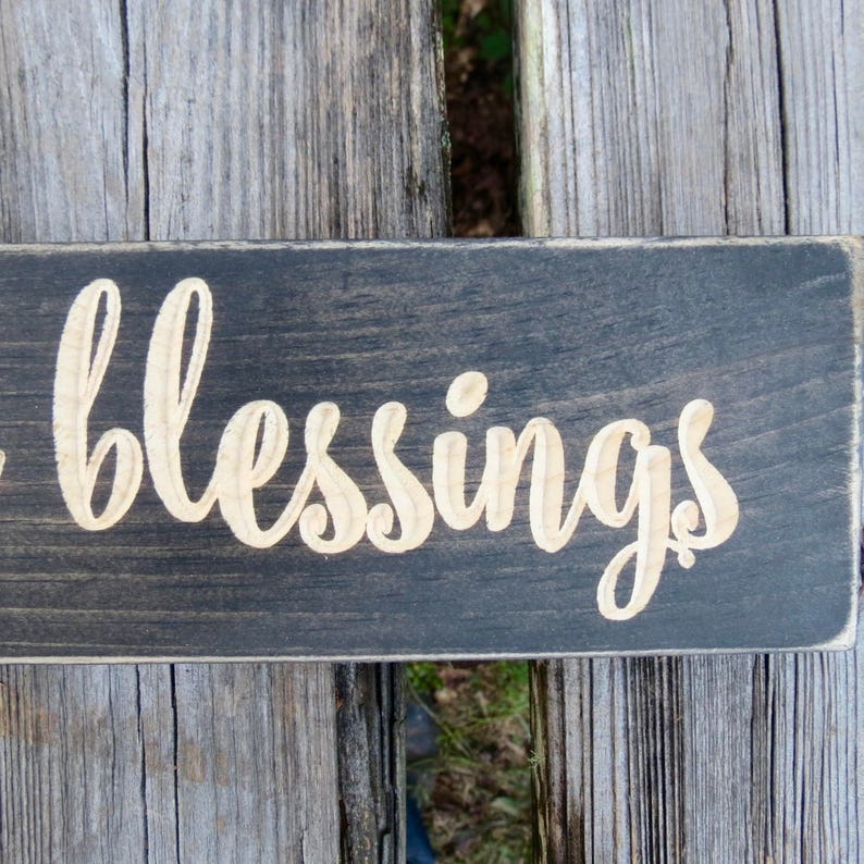 count your blessings sign,count your blessings,home decor,wood sign,blessings sign,blessings,rustic,wall decor,rustic sign,rustic decor,sign image 4