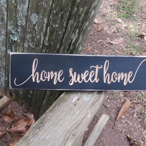 home sweet home sign, home sweet home, home sign, wood sign, home decor, farmhouse sign, rustic home decor, rustic wood sign, wooden sign