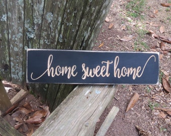 home sweet home sign, home sweet home, home sign, wood sign, home decor, farmhouse sign, rustic home decor, rustic wood sign, wooden sign