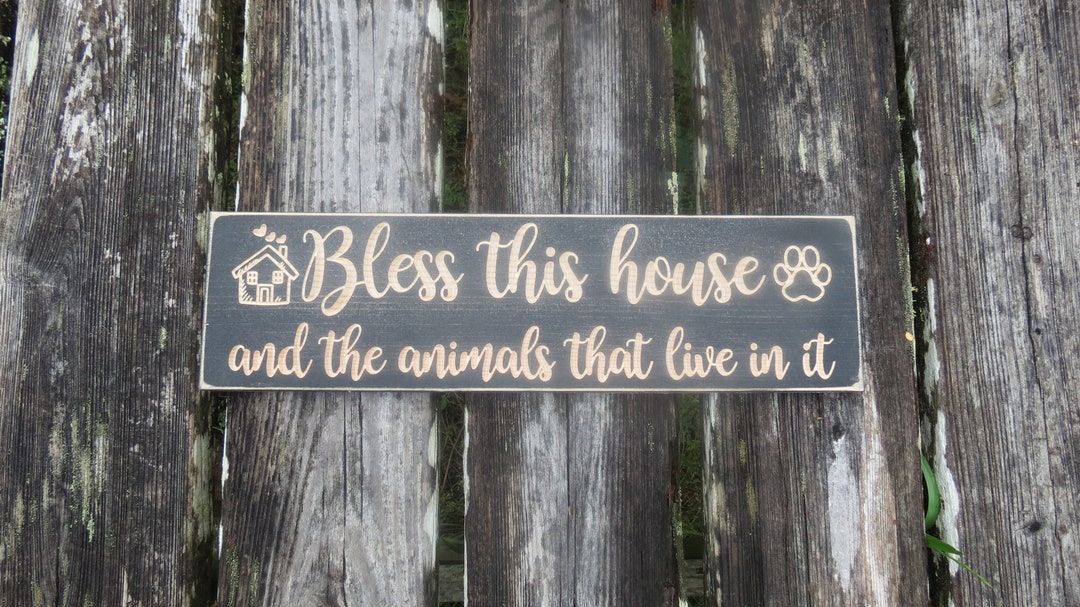 Bless This House Sign Bless This Home Sign Bless This Home Etsy