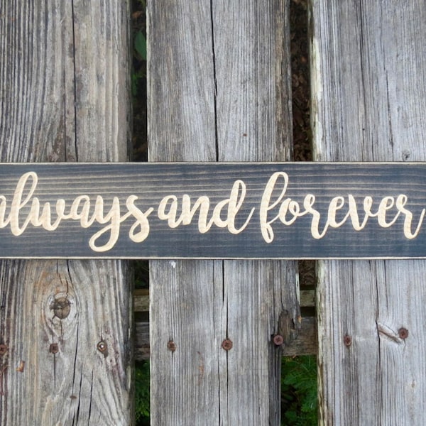 always and forever sign, always and forever, wedding gift, wedding sign, you will forever, wedding decor, be my always, anniversary gift