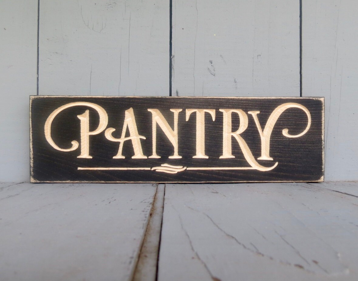 Pantry sign kitchen sign wood pantry sign pantry decor Etsy