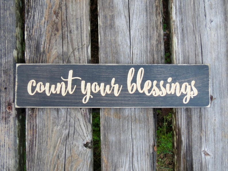 count your blessings sign,count your blessings,home decor,wood sign,blessings sign,blessings,rustic,wall decor,rustic sign,rustic decor,sign image 1