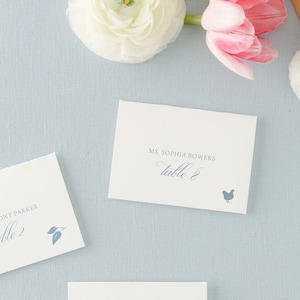 ASHLEY | Calligraphy Printed Escort Cards or Place Cards for a Formal  Wedding | Reception Name Seating Cards | Flat or Folded