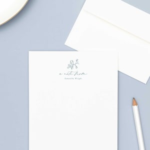 Simple Floral Letter Writing Stationery Set | Personalized Gift | Custom Letter Set | Stationary Gift Set | SAMANTHA
