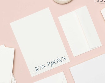Personalized Letter Writing Stationery Set with Name | Customized Stationary Gift Set | Custom Letter Set | JEAN