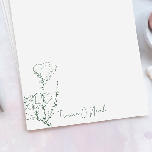 Personalized Letter Writing Stationery Set Customized Gift Etsy