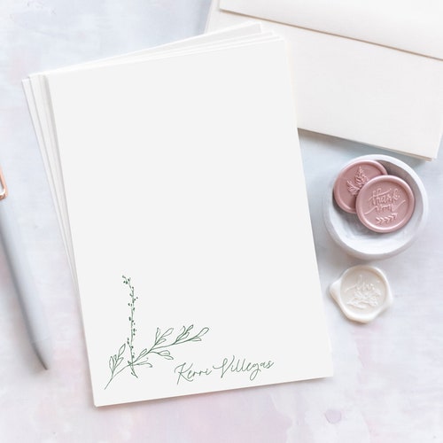 Personalized Letter Writing Stationery Set Customized Gift Etsy