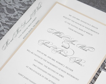 formal invitation etsy