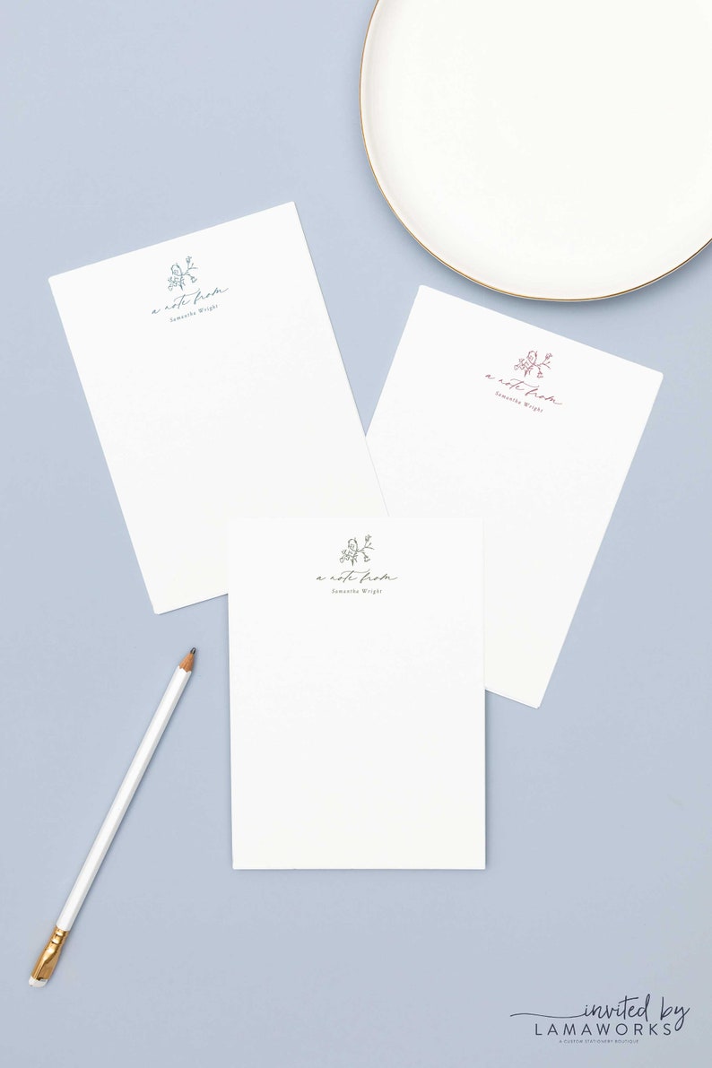 Simple Floral Letter Writing Stationery Set | Personalized Gift ...