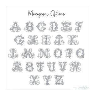 Monogram Stationary, Monogrammed Note Card, Personalized Note Cards Set, Folded Notecards, Thank You Notes Simple, Initial | CHARLOTTE 画像 3