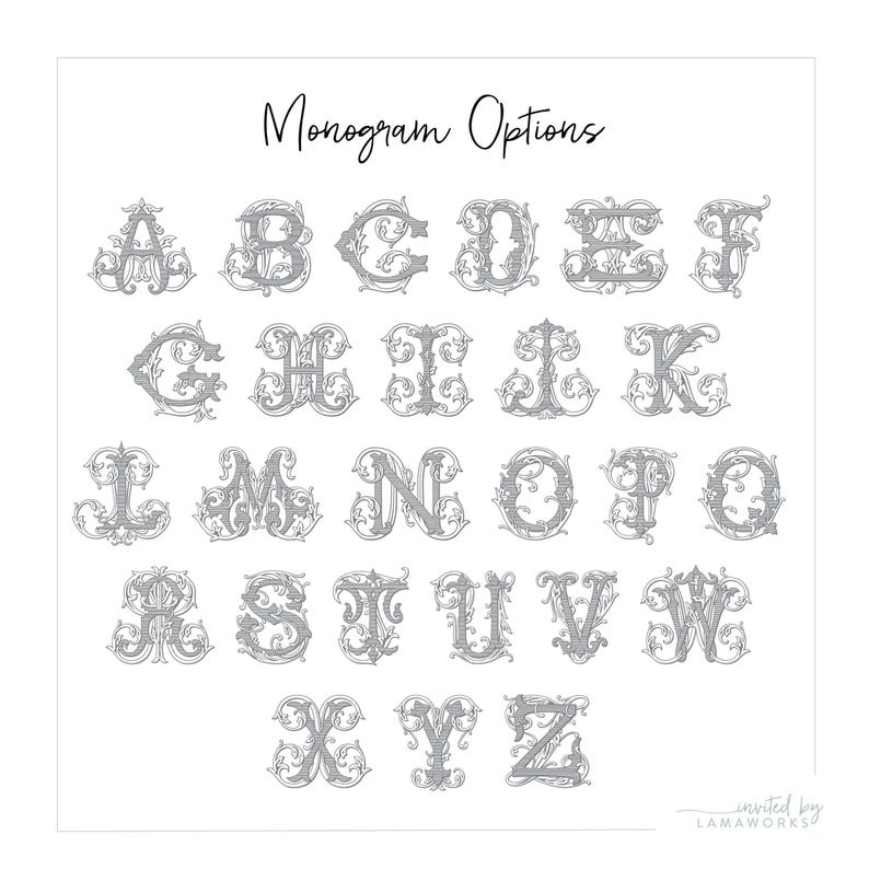 Monogram Stationary, Monogrammed Note Card, Personalized Note Cards Set, Folded Notecards, Thank You Notes Simple, Initial | CHARLOTTE 画像 3