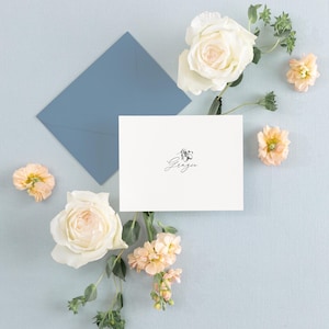 ELENA | Italy Lemon Grazie Thank You Notes with Envelopes, Lemon Illustrated Italian-Inspired Grazie Stationary Cards, Custom Color Choices