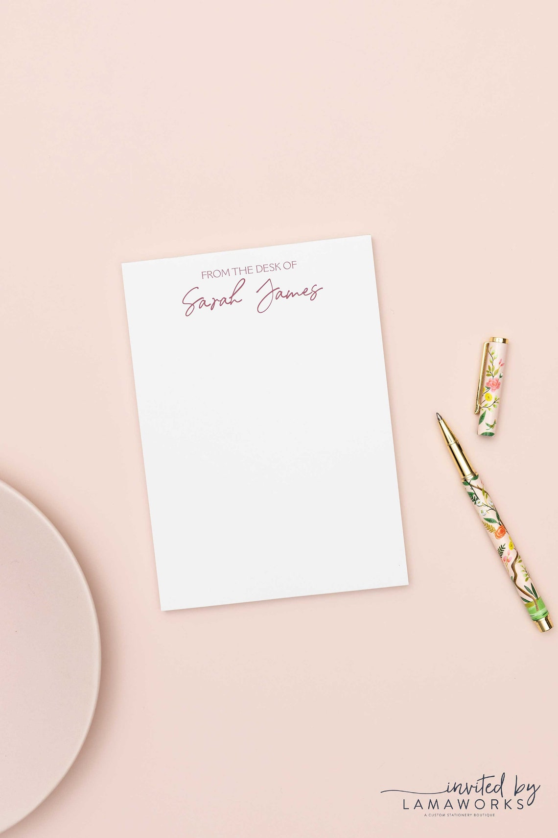 From the Desk of Notepad, Personalized Notepad, Teacher Gift, Coworker ...