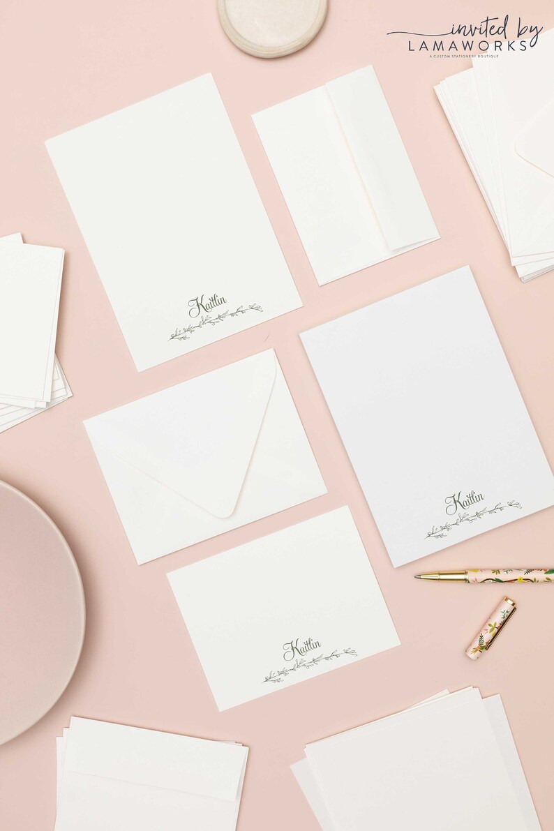 Elegant Letter Writing Stationery Set | Personalized Gift | Custom ...