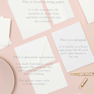 Elegant Pencil Drawn Branch Custom Letter Writing Stationery Set | Personalized Gift | Personal Letter Set | Organic Branch afbeelding 5
